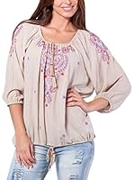 Peace & Love Blusa (Beige)