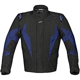 Alpinestars P1 Sports-Touring Drystar Men's Textile On-Road Motorcycle Jacket - Color: Black/Blue, Size: X-Large