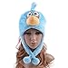 BLUE ANGRY BIRDS HAT with EAR FLAP .