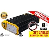 KRI&Euml;GER&reg; 1500 Watt 12V Power Inverter KR1500 - Dual 110V AC outlets, Installation kit included, Automotive back up power supply for refrigerators, microwaves, Blenders, vacuums, power tools and more .. MET approved according to UL and CSA standards.