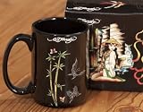 Ed Hardy Bamboo Sailor Black Coffee Mug