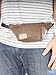 Brown Faux Leather Travel Fanny Pack w/Key