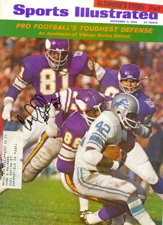 Carl Eller Autographed/Hand Signed Sports Illustrated November 3, 1969
