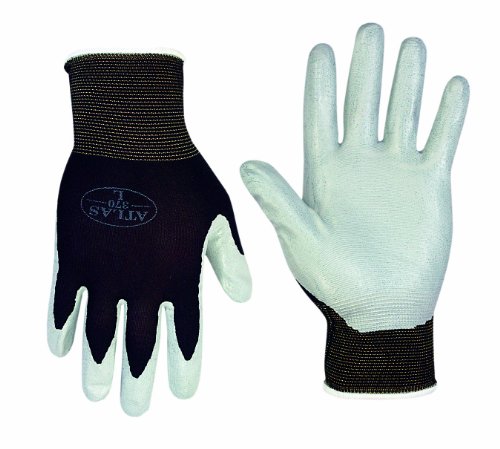 Atlas 370M Nitrile Tough Assembly Grip 370 Work Gloves, Medium On Sale