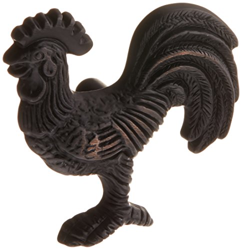 Mng Hardware MG-10913 Rooster Cabinet Knob/Pull, Face Left, Oil Rubbed Bronze