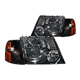 Anzo USA 111071 Ford Explorer Black With Amber Reflectors Headlight Assembly - (Sold... by AnzoUSA