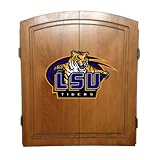 LSU Tigers Louisiana State Dart Board Cabinet Case