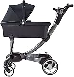 4moms Origami Bassinet, Black/ Silver