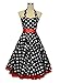 Luv Ruby Women's Rockabilly with Ribbon Bow and Petticoat Dress
