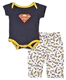 Superman Rockets & Trains 2-Piece Outfit (Sizes 0M - 9M)