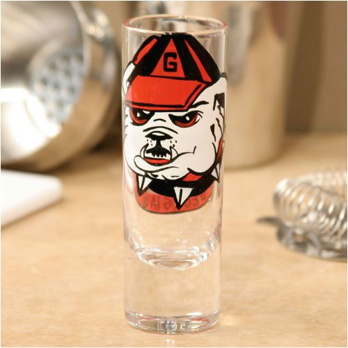 Georgia Bulldogs NCAA Pair of Hand Painted 2oz. Shot Glass (Set of 2)