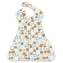 Bumkins Waterproof SuperSized SuperBib - Blue/Chocolate Cubes