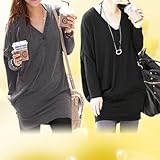 Allegra K Ladies Button Detail V Neck Close-fitting Blouse Top New