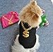 Small Dog Shirt, Voberry Fashion Pet Puppy Clothes Mesh Costumes Pet Dog Cat Cute Necklace T Shirt (S, Black)