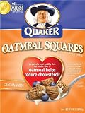 Quaker Oatmeal Squares, Crunchy Oatmeal Baked in Cinnamon, 16-Ounce Boxes (Pack of 6)