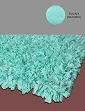 Premium Jersey T-Shirt Cotton Shag Rug 3' Round (AQUA)