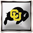 Univ of Colorado Buffalo Pillow - 17 x 17 Pillow - Colorado Golden Buffaloes