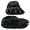 Fuzzy Black Bear Paw Slippers for Men and Women Medium