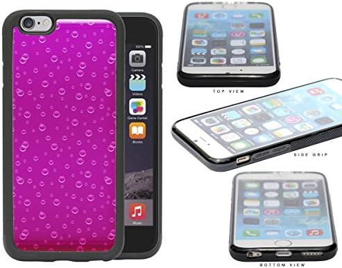 Sparklilng Pink Drink Bubbles Rubber Silicone TPU Cell Phone Case Apple iPhone 6