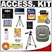 Accessory Kit for Nikon Coolpix Digital Cameras (L1 L2 L3 L4 L5 L6 L11 L12 2200 3200 4600 5600 7600) with Nikon Digital Camera Case + Transcend 1GB 80x SecureDigital (SD) Card + (4) 2700mAh AA NiMH Batteries & 110/220V Rapid Charger + Compact Travel Tripo