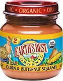 Earth's Best Organic 2nd Corn & Butternut Squash, 4-Ounce Jars (Pack of 12)