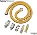 Dormont 0222529 SmartSense Gas Dryer & Water Heater Appliance Connector Kit, 36 in. Long, 1/2 in. Outside Diameter, Yellow Coated