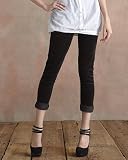 Newport News Jeanology Stretch Velvet Skinny Scrunch Jeans