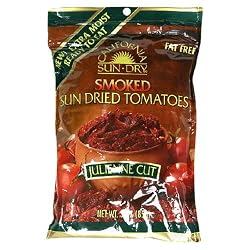 California Sun-Dry Smoked Sun Dried Tomatoes (Julienne Cut), 3-Ounce Bags (Pack of 6)