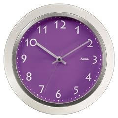 Hama 00104946 Quarz-Wanduhr "PP-265", lila