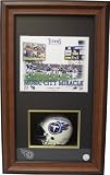 Music City Miracle signed Tennessee Titans Shawdowbox Photo/Mini Helmet