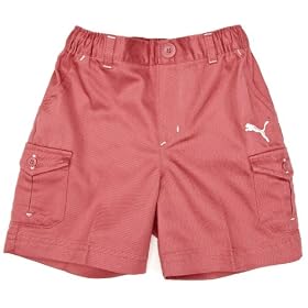 Puma Infants Cargo Style Bermuda Shorts (18 - 24 Months, Rose Wine)