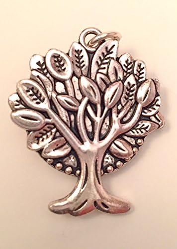 A Reversible Silver Swarovski Crystal Tree Pendant