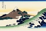 8 x 6 Mounted Art Print Japanese Art Katsushika Hokusai 36 Views of Mt. Fuji Inume pass in the Kai province