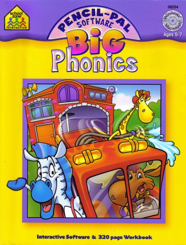 School Zone Pencil-Pal Software Big Phonics (CD-ROM & Book)