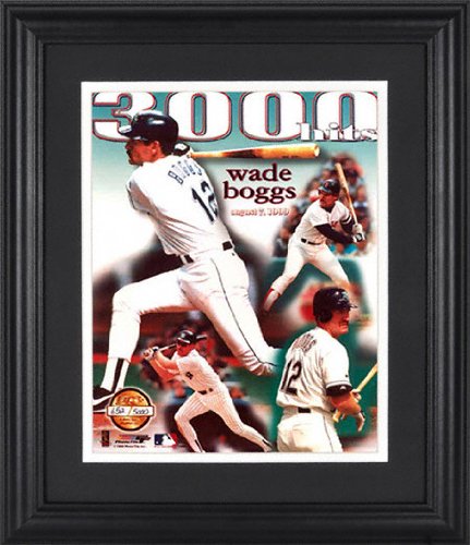 Wade Boggs Unsigned 3000th Hit 8x10 Framed Photograph Collage