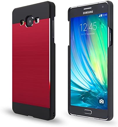 Galaxy A7 Case, Slim fit, Ino metal [Aluminum cover] for Samsung Galaxy A7, Motomo Super Slim case, Metal Case (Wine Red)