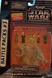 Star Wars Action Fleet Battle Packs #3: Bantha with Poseable-action Figures - Tusken Raider, Gamorrean Guard, Bib Fortuna and Brea Tonnika
