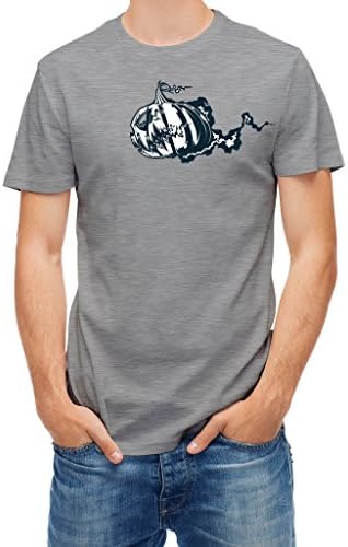 Tshirt jack o' lantern Halloween pumpkin Grey melange XXL