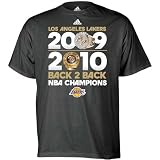 adidas Los Angeles Lakers Black 2010 NBA Champions Ring To Ring T-shirt