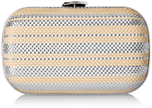 Loeffler Randall Accessories MINAUD-WST Evening Bag,Natural/Silver,One Size