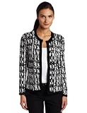 Jones New York Womens Long Sleeve Jewel Neck Cardigan