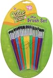 Kids' Fun Brush Set 24 PC Use for All Paints Ages 6 to Adult