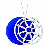 Stay On Target, Sterling Silver Captain's Wheel Necklace