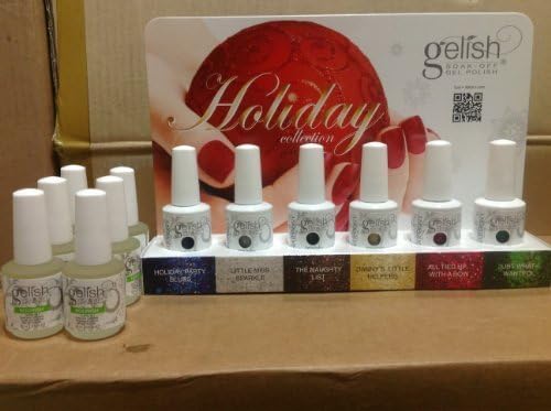 harmony gelish holiday 6 pcs set free 6 pcs cuticle oil