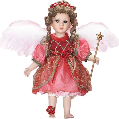 Holiday Angel Porcelain Doll