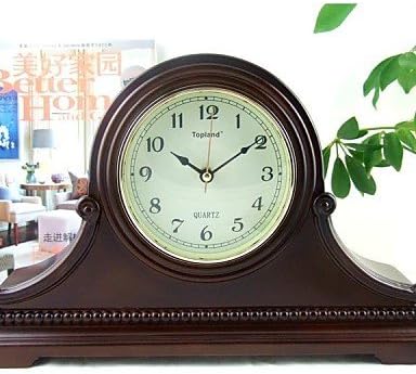 Modern/Country/Mantel Clock/Wood Table Clock 16*3.125*9.625"/Brown Color/Westminster Chime/Hourly Strike/Seiko Movement