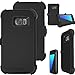 Defender S7 Edge Case, Kecko Heavy Duty Premium Hybrid High Impact Shock Absorbent Drop Scratch Resistant Full Body Protective Case w/Belt Clip for Samsung Galaxy S7 Edge - Black