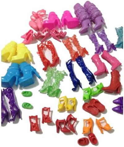 Lowestbest a Pack of Dolls Accessories Cute Play House High Heels Style Random 20 Pairs