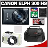 Canon PowerShot 300 HS Digital Elph Camera (Black) with WP-DC320L Underwate ....