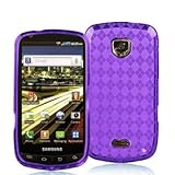 Purple TPU Candy Rubber Flexi Skin Case Cover for Samsung Droid Charge 4G L ....